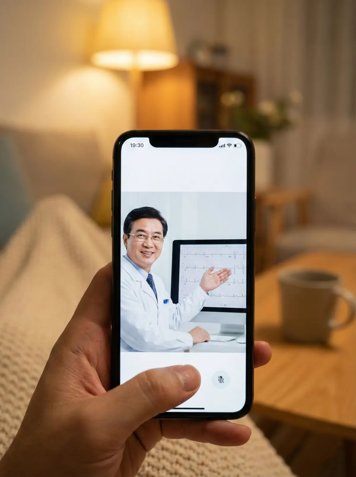 Video Doctor ECG Monitoring Online Q&A Consultation